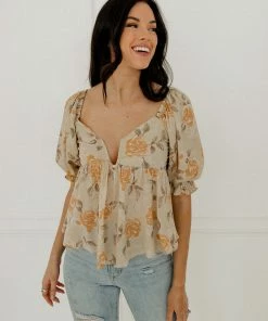 BT BEST SELLERS Got Sunshine Floral Babydoll Top