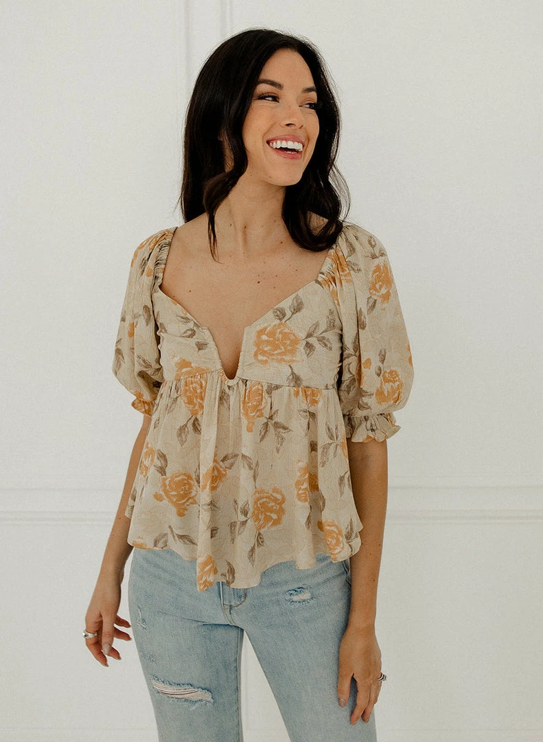 BT BEST SELLERS Got Sunshine Floral Babydoll Top 4 BT BEST SELLERS Got Sunshine Floral Babydoll Top