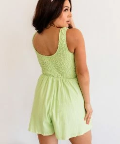 LE LIS Elenore Smocked Romper