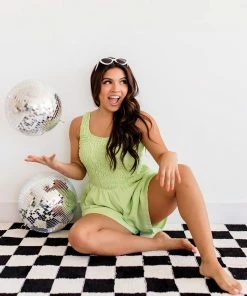 LE LIS Elenore Smocked Romper