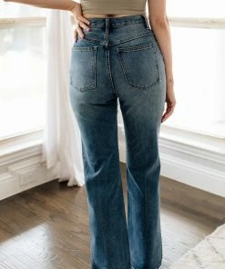BT BOTTOMS Rya Cotton High Rise Girlfriend Denim Jeans