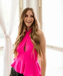 DO + BE COLLECTION TOPS Maisey Halter Neck Top