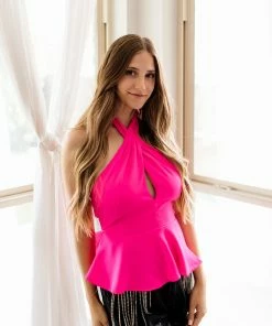 DO + BE COLLECTION TOPS Maisey Halter Neck Top