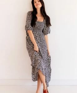 BT Alma Smocked Floral Maxi Dress