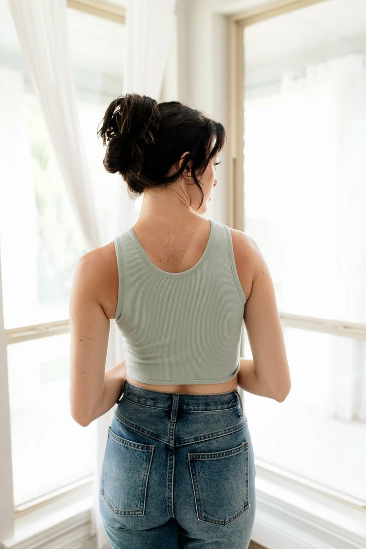 BT TOPS Tori Reversible Twist Crop Top - Dusty Mint 4 BT TOPS Tori Reversible Twist Crop Top - Dusty Mint