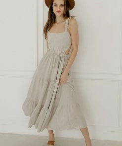 BT Celia Linen Open Back Midi Dress 17 BT Celia Linen Open Back Midi Dress