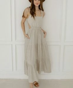 BT Celia Linen Open Back Midi Dress 19 BT Celia Linen Open Back Midi Dress