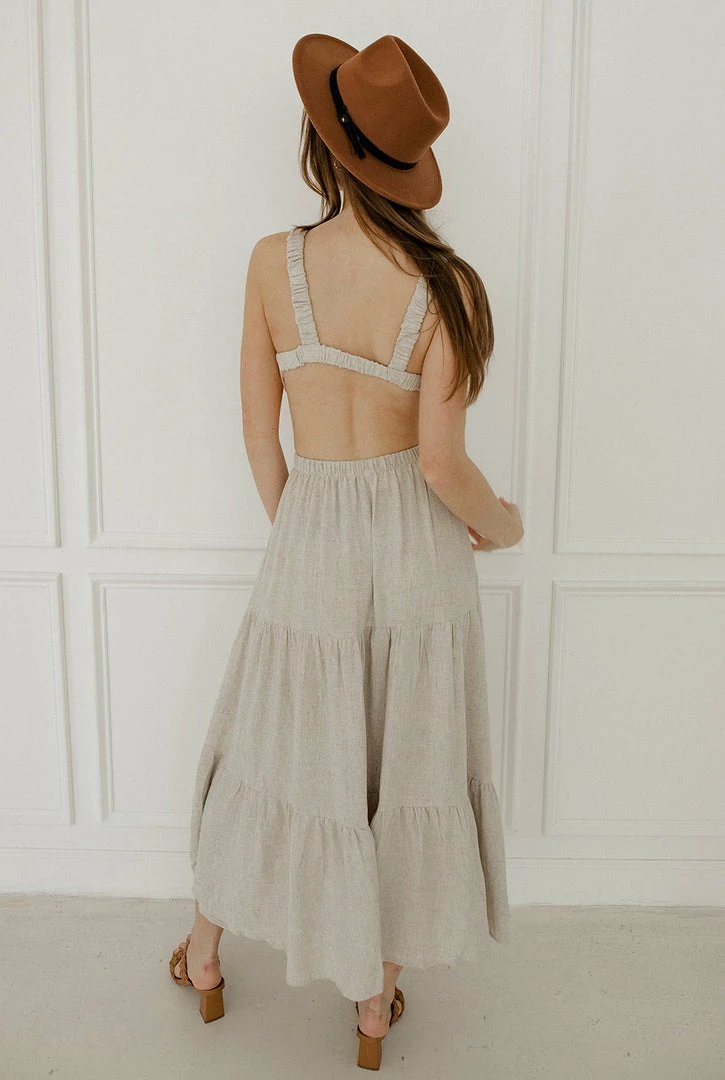 BT Celia Linen Open Back Midi Dress 11 BT Celia Linen Open Back Midi Dress