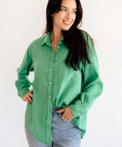 BT Good Luck Button Down Top BEST SELLERS