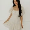 BT Farrah Floral Eyelet Embroidery Babydoll Dress BRIDAL