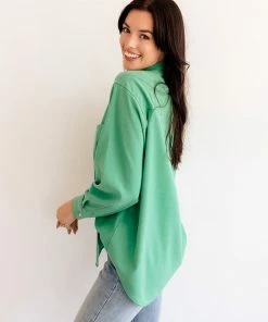 BT Good Luck Button Down Top BEST SELLERS