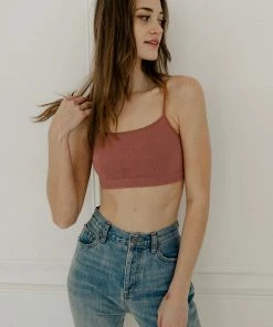 BT Halo Ribbed Seamless Bralette - Chestnut SEAMLESS BASICS 10 BT Halo Ribbed Seamless Bralette - Chestnut SEAMLESS BASICS