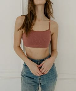 BT Halo Ribbed Seamless Bralette - Chestnut SEAMLESS BASICS