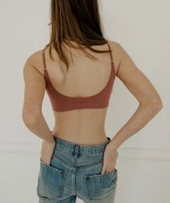 BT Halo Ribbed Seamless Bralette - Chestnut SEAMLESS BASICS 9 BT Halo Ribbed Seamless Bralette - Chestnut SEAMLESS BASICS