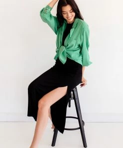 BT Good Luck Button Down Top BEST SELLERS