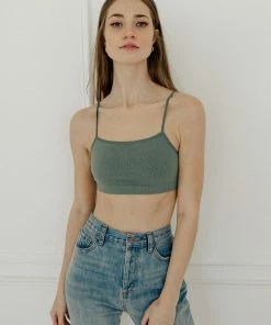 BT Halo Ribbed Seamless Bralette - Dark Sage SEAMLESS BASICS
