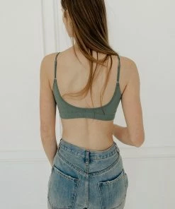 BT Halo Ribbed Seamless Bralette - Dark Sage SEAMLESS BASICS