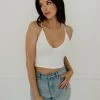 BT June Seamless Bralette - White CROP TOPS