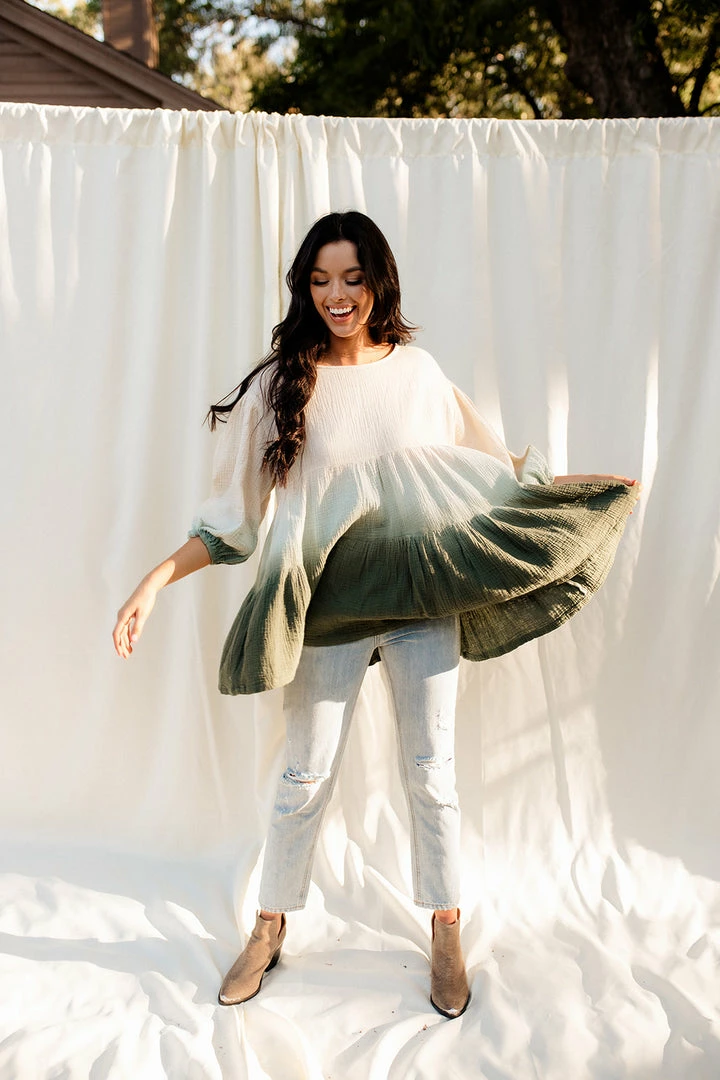 BT BUMP FRIENDLY Jamie Double Cotton Ombre Top 3 BT BUMP FRIENDLY Jamie Double Cotton Ombre Top