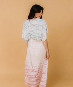 MUSTARD SEED BUMP FRIENDLY Ocean Breeze Tie Dye Wrap Maxi Dress 13 MUSTARD SEED BUMP FRIENDLY Ocean Breeze Tie Dye Wrap Maxi Dress