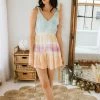STORIA Cakewalk Tie Dye Tiered Romper RESORT READY