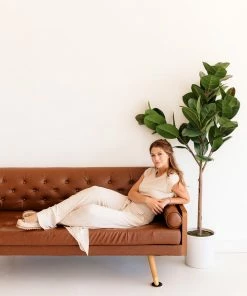 BT Elliana Ribbed Tie Waist Top