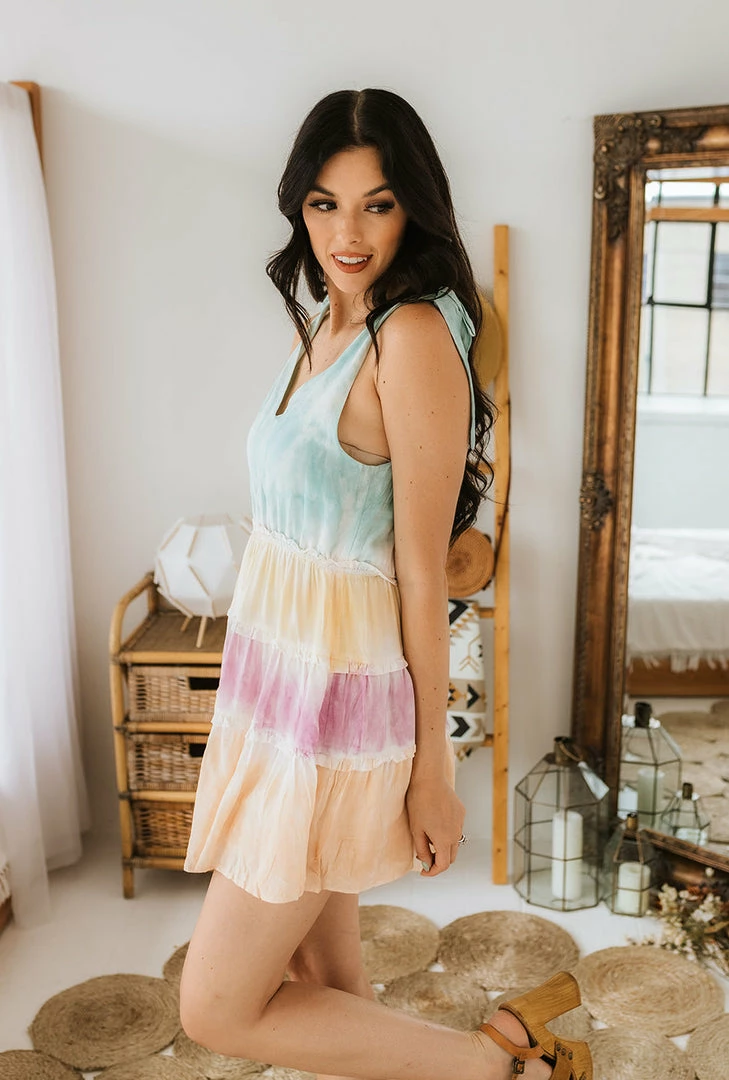 STORIA Cakewalk Tie Dye Tiered Romper RESORT READY 5 STORIA Cakewalk Tie Dye Tiered Romper RESORT READY
