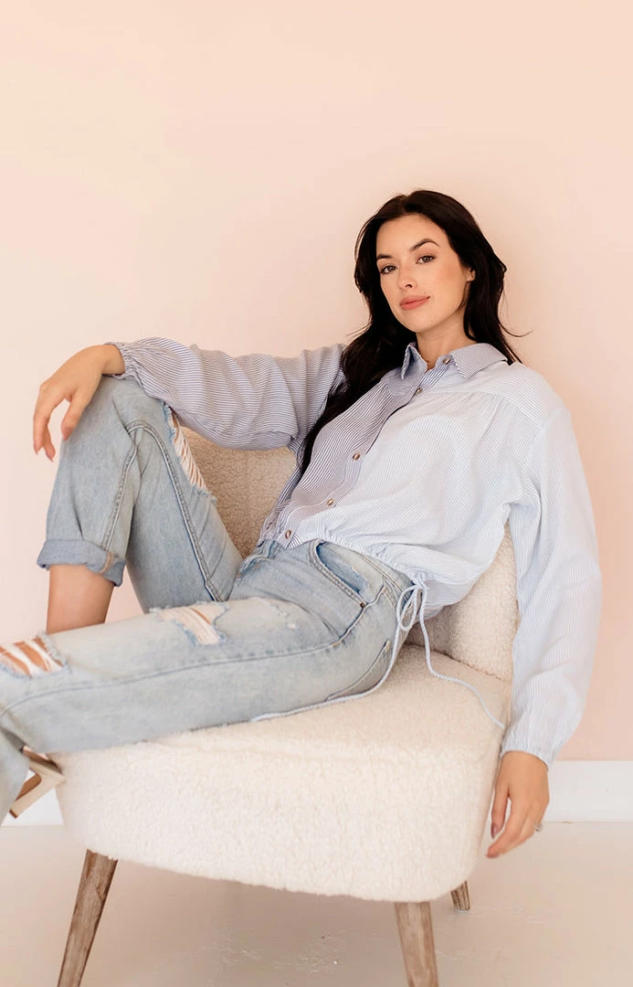 BT Split Decision Button Down Blouse TOPS 4 BT Split Decision Button Down Blouse TOPS