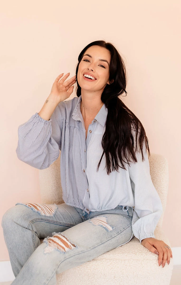 BT Split Decision Button Down Blouse TOPS 6 BT Split Decision Button Down Blouse TOPS