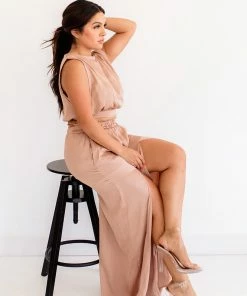 BT Pure Bliss Satin Crop Top - Blush MATCHING SETS