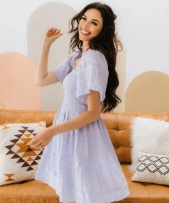 MITTOSHOP DRESSES Riggs Smocked Textured Dress