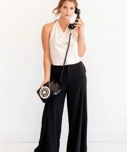 BT Silky Dreams Cowl Neck Halter Top