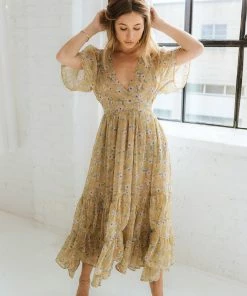 STORIA Shelby Floral Tiered Maxi Dress