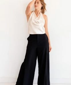 BT Silky Dreams Cowl Neck Halter Top