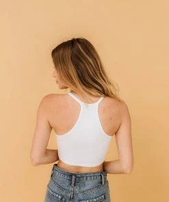 BT Tammy Ribbed Racerback Brami - White BEST SELLERS 22 BT Tammy Ribbed Racerback Brami - White BEST SELLERS