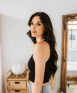 BT Crew Neck Crop Top - Black BEST SELLERS