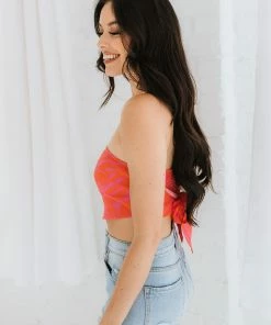 LE LIS Billie Handkerchief Tube Top