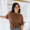WL TOPS Zuzu Off The Shoulder Top - Burl Wood