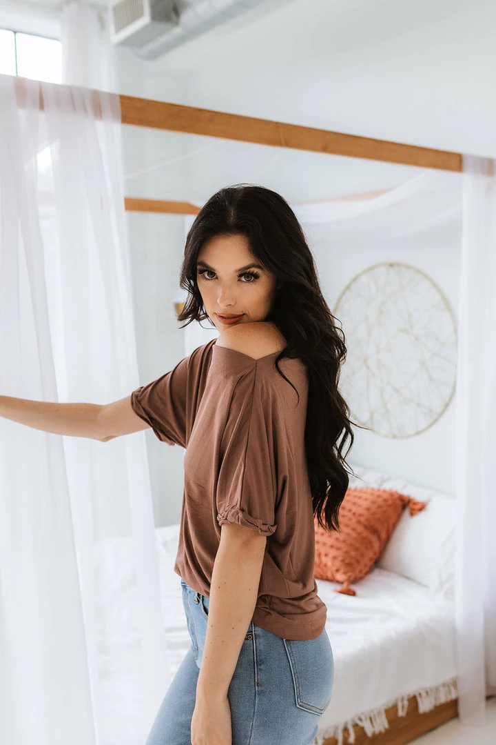 WL TOPS Zuzu Off The Shoulder Top - Burl Wood 4 WL TOPS Zuzu Off The Shoulder Top - Burl Wood