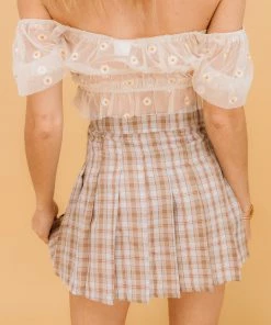 MABLE Sammy Plaid Tennis Skirt