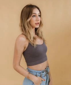 BT Double Strap Seamless Brami - Graphite 7 BT Double Strap Seamless Brami - Graphite