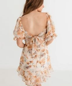 ONE & ONLY COLLECTIVE DRESSES Theodora Floral Cutout Mini Dress