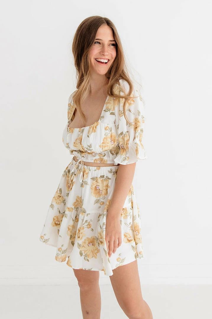 ONE & ONLY COLLECTIVE Willow Floral Crop Top MATCHING SETS 5 ONE & ONLY COLLECTIVE Willow Floral Crop Top MATCHING SETS