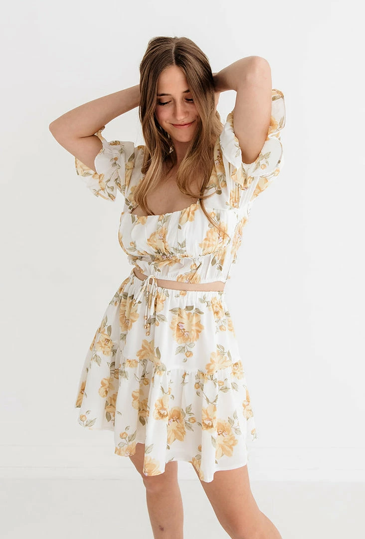 ONE & ONLY COLLECTIVE Willow Floral Crop Top MATCHING SETS 10 ONE & ONLY COLLECTIVE Willow Floral Crop Top MATCHING SETS