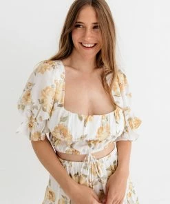 ONE & ONLY COLLECTIVE Willow Floral Crop Top MATCHING SETS 16 ONE & ONLY COLLECTIVE Willow Floral Crop Top MATCHING SETS