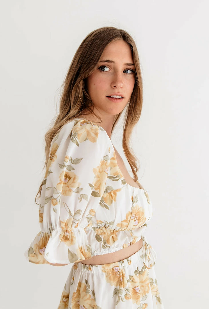 ONE & ONLY COLLECTIVE Willow Floral Crop Top MATCHING SETS 6 ONE & ONLY COLLECTIVE Willow Floral Crop Top MATCHING SETS