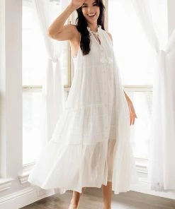 BT Willa Ruffle Tiered Midi Dress