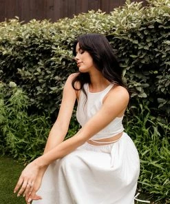 BT Katerina Cotton Cut Out Midi Dress BRIDAL