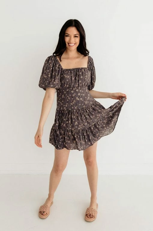 BT Bekah Floral Tiered Babydoll Dress