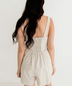 BT Nola Linen Blend Striped Romper ROMPERS + JUMPSUITS 15 BT Nola Linen Blend Striped Romper ROMPERS + JUMPSUITS
